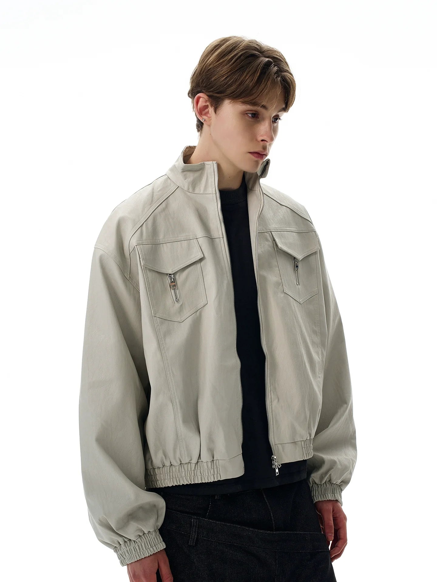 Vintage cleanfit silhouette front shoulder jacket SIN0959