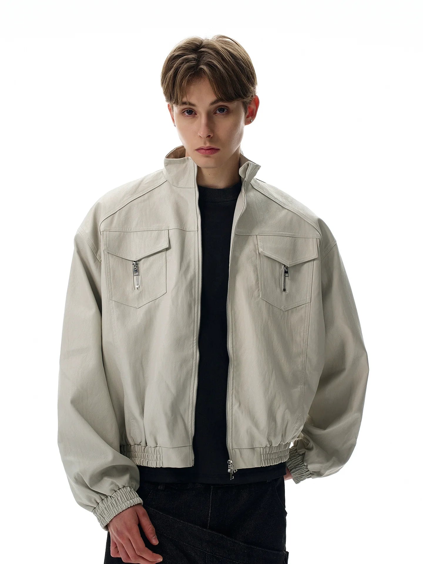 Vintage cleanfit silhouette front shoulder jacket SIN0959