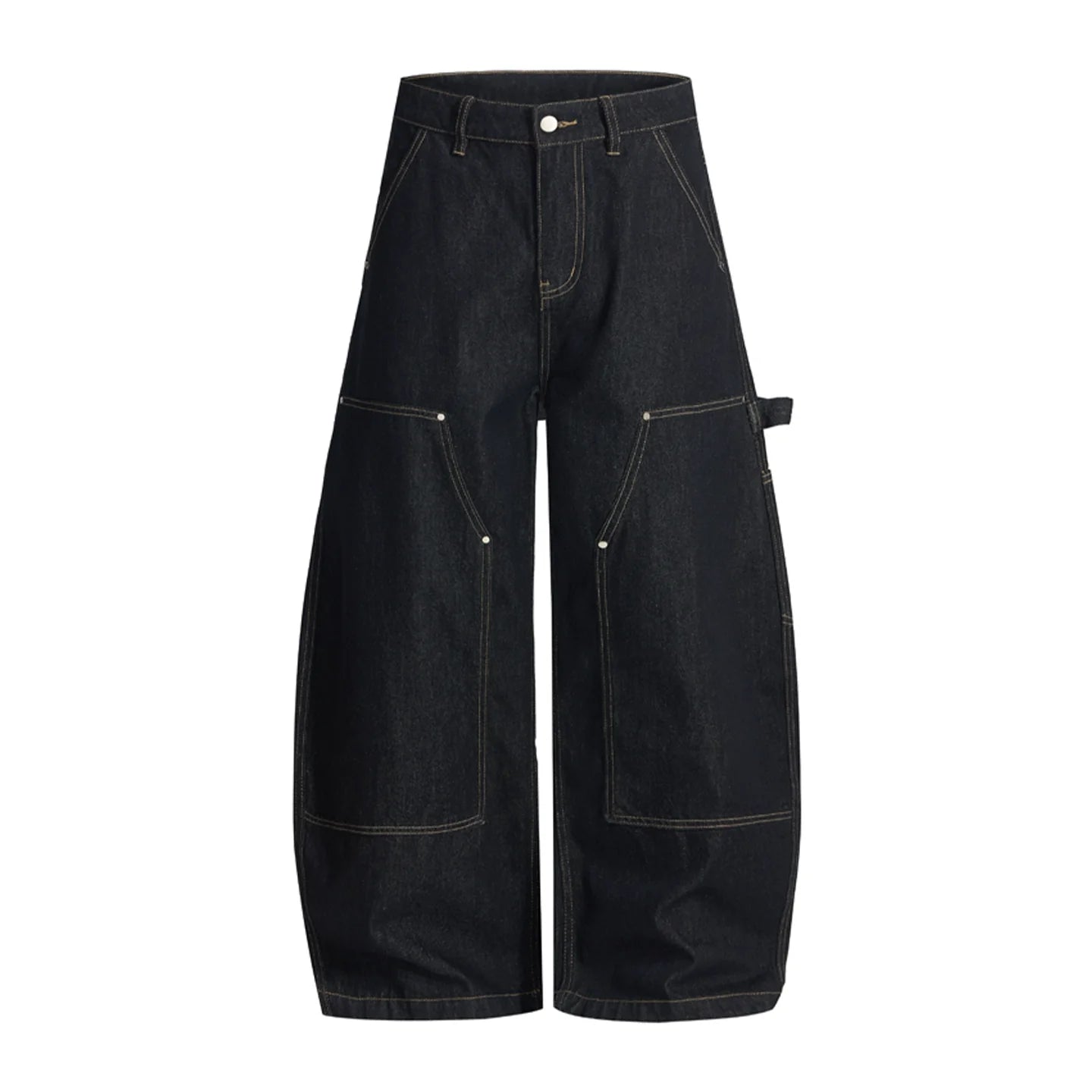 American retro original cow double knee lumberjack jeans SIN0906