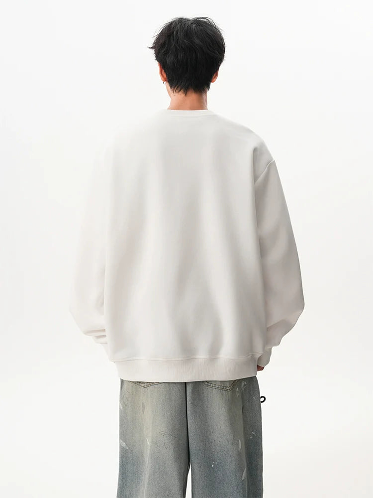 미국 하셀블라드 라인 리벳 스웨터 남녀공용 겨울 하이 스트리트 커플 크루넥 루즈핏 스포츠 탑 SIN0896