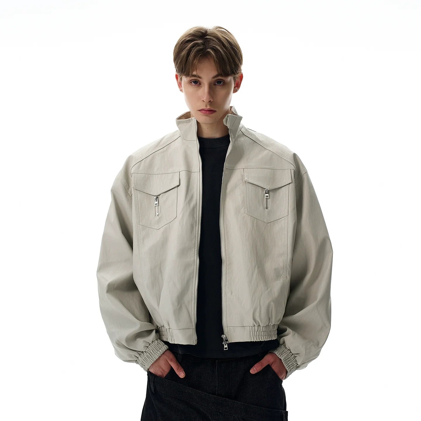 Vintage cleanfit silhouette front shoulder jacket SIN0959