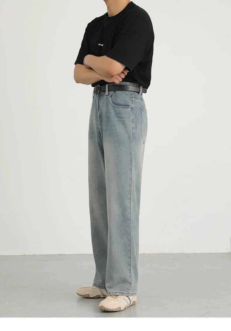 Washed and old versatile casual pants SIN0942