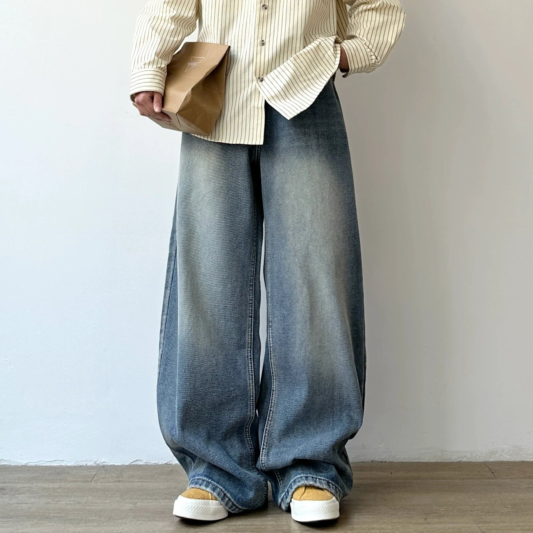 Washed scimitar versatile jeans SIN0915