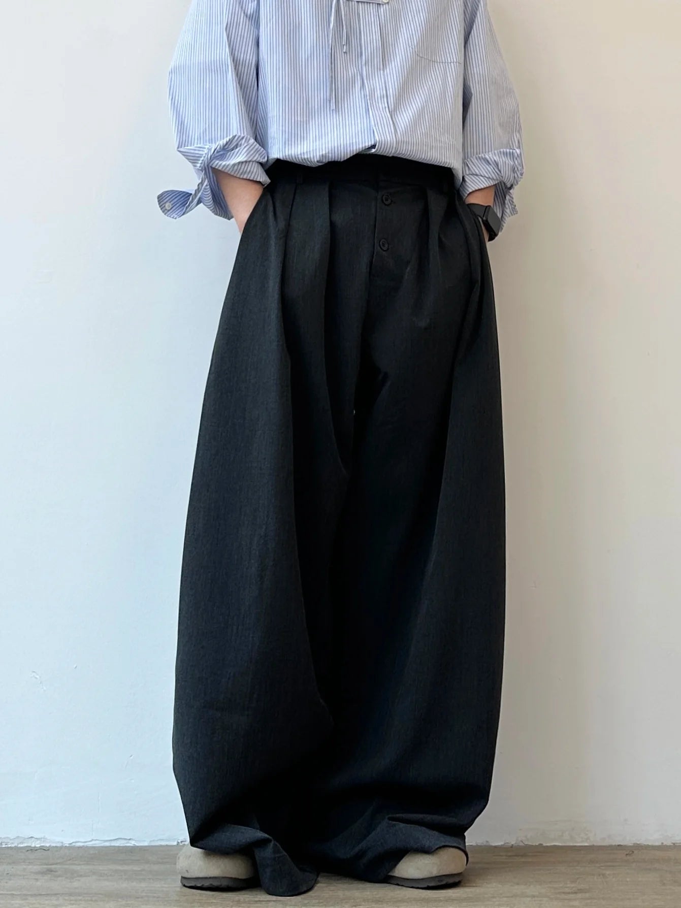 Straight wide-leg suit long pants SIN0916