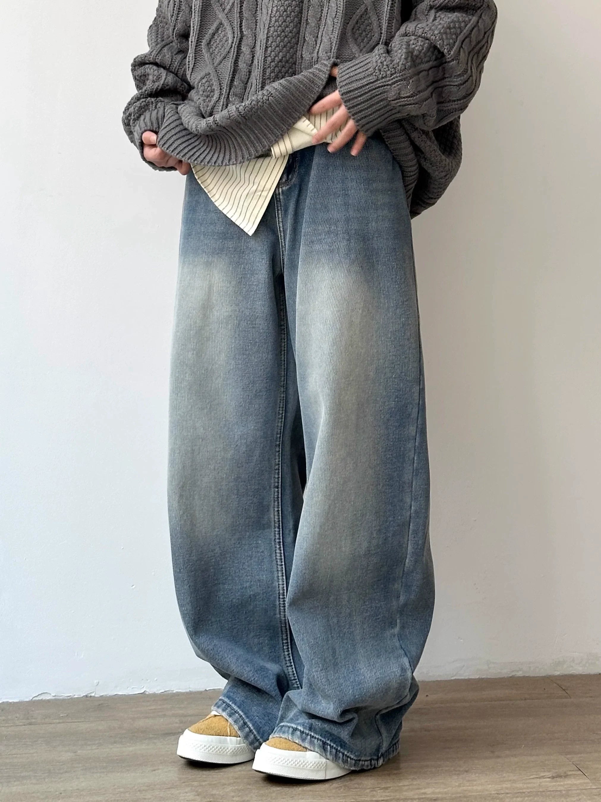 Washed scimitar versatile jeans SIN0915