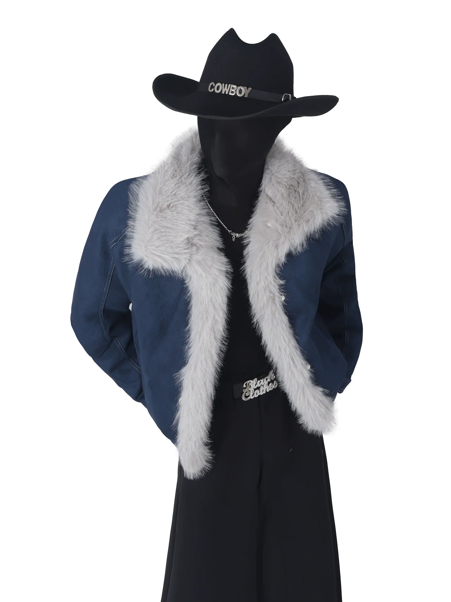 겨울 산 조각 스웨이드 두꺼운 스웨터 넥 코튼 패딩 코트 남성용 디자인 감각 인조 모피 면 의류 트렌드