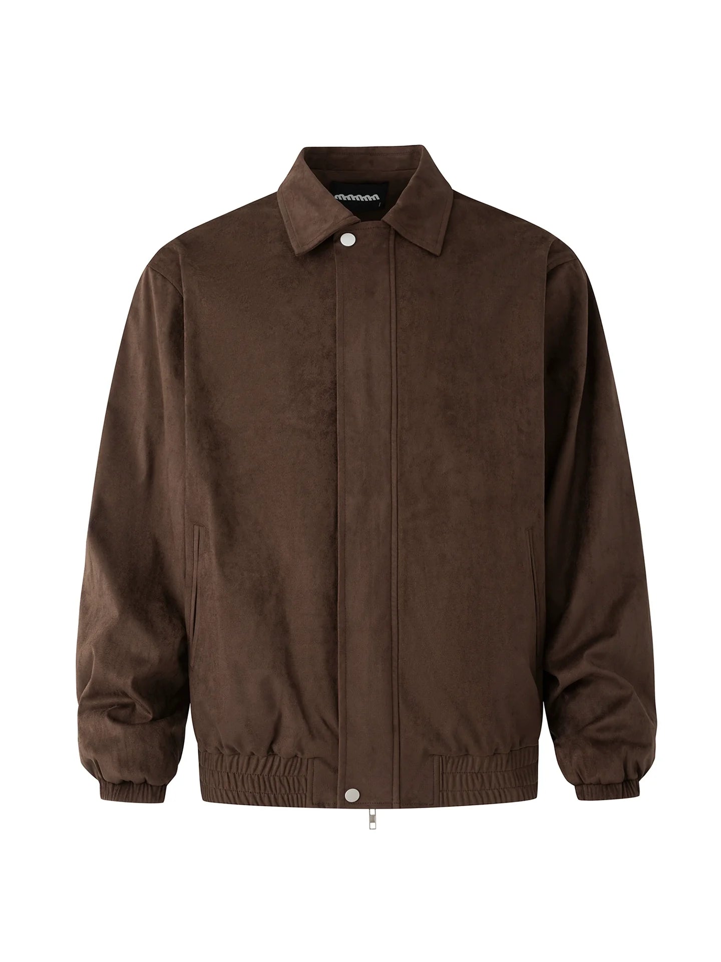 Suede lapel short jacket men's winter loose thickened jacket Korean commuter style wear