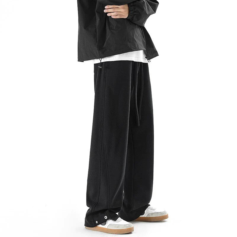 Gerade geschnittene, lockere, schwere Freizeithose SIN0982