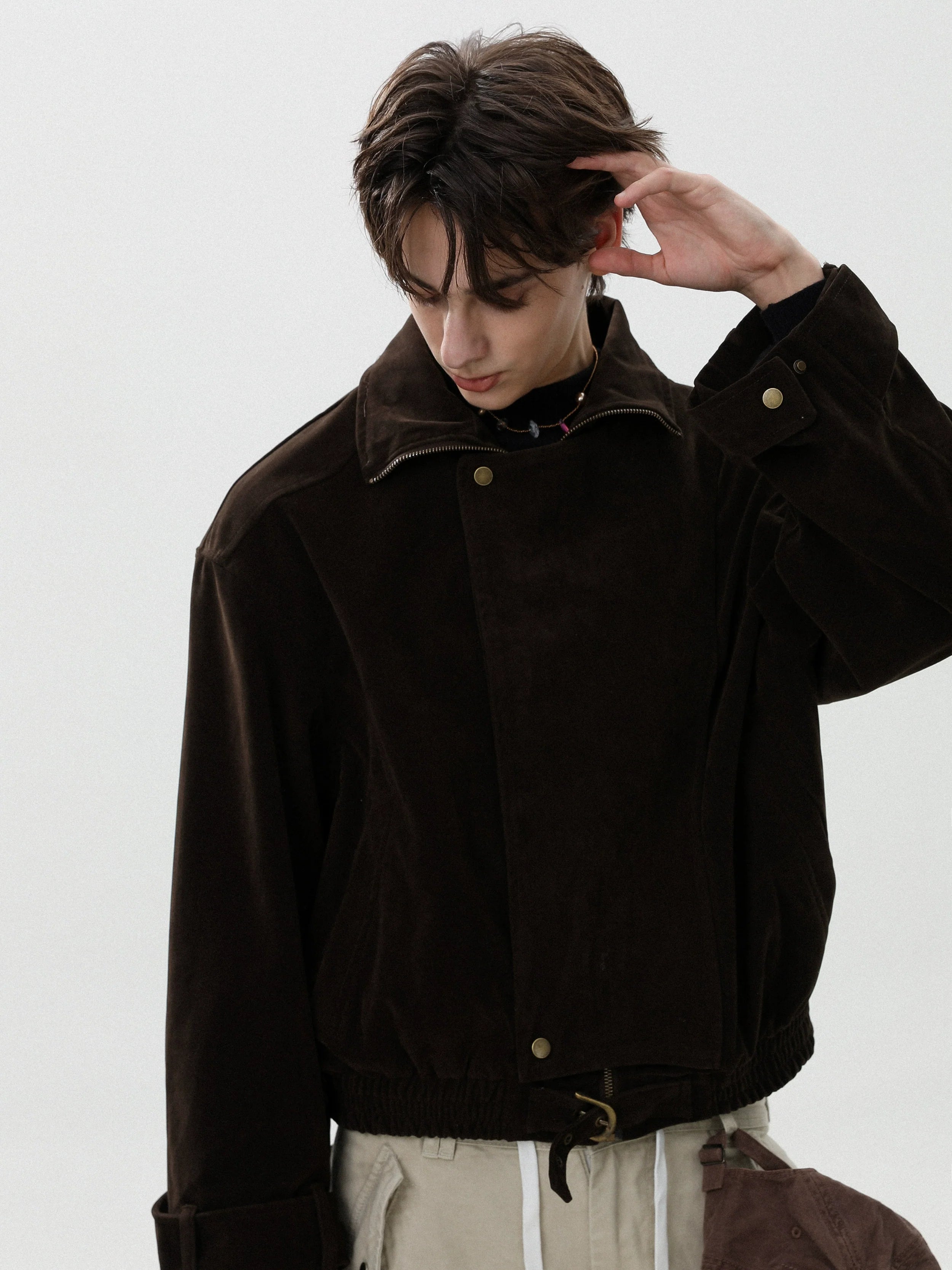 미국식 느슨하고 편안한 스타일의 레트로 재킷, 남녀 공용, 가을에 어울리는 루즈핏, 멋스러운 코트, 커플룩