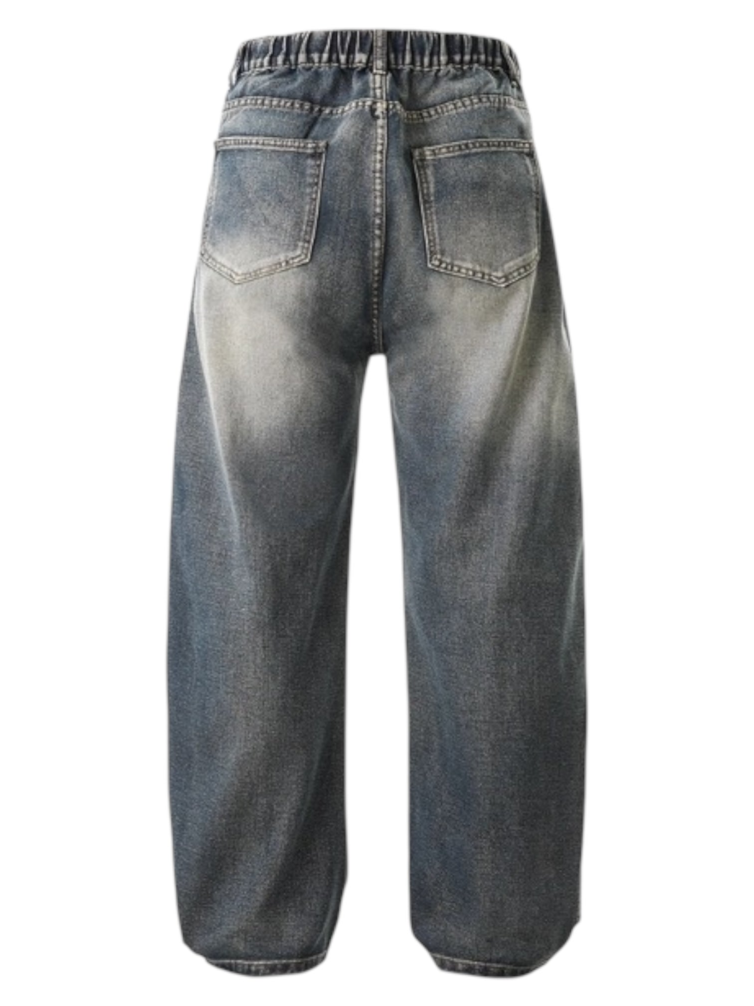 WASHED SABER-CUT JEANS EHK6001
