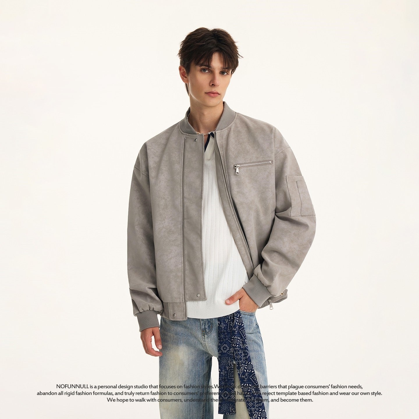 SUEDE BOMBER JACKET EHW5059