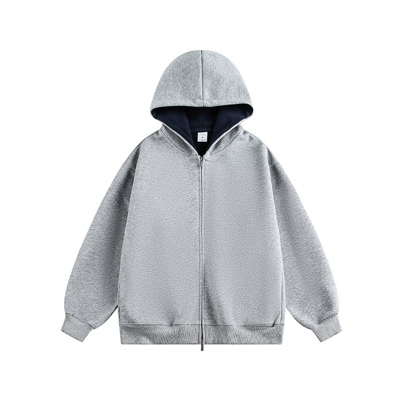 CONTRAST HOOD ZIP-UP JACKET EHW5047