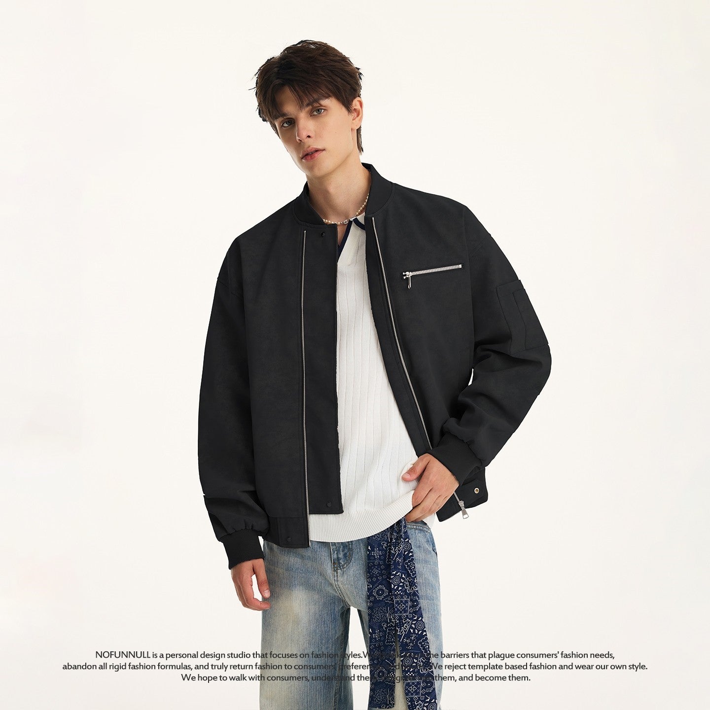 SUEDE BOMBER JACKET EHW5059