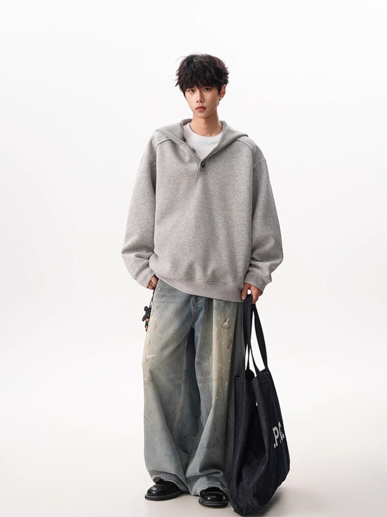 HEAVY KNIT HOODIE st5047