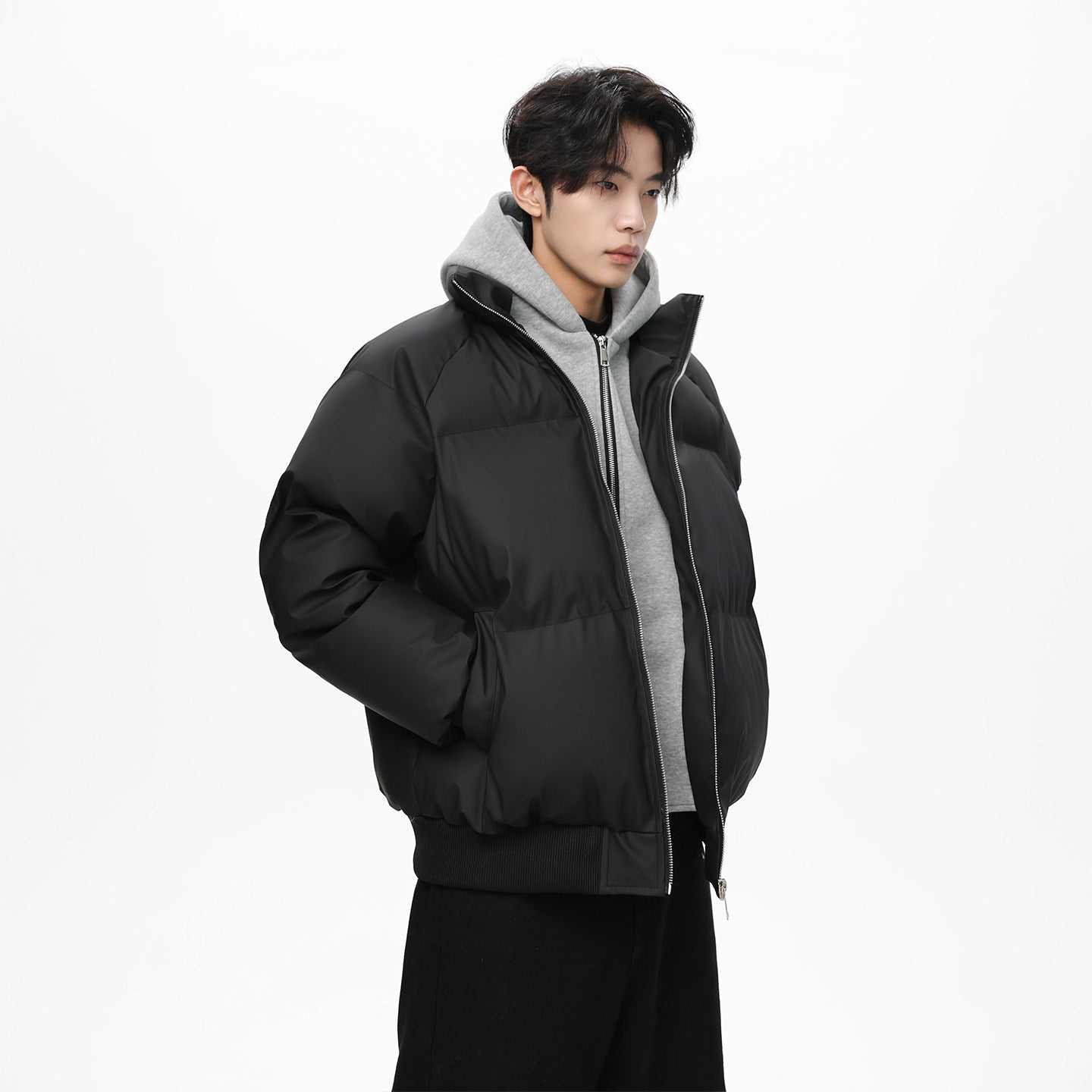 OVERSIZED TWO-IN-ONE STYLE BOMBER JACKET EHW5030