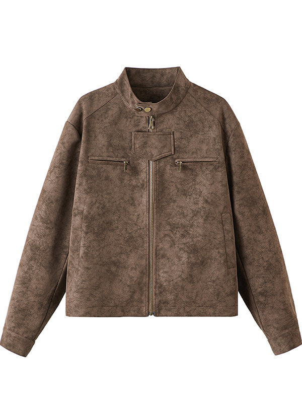 RETRO SUEDE MOTO JACKET EHW5055
