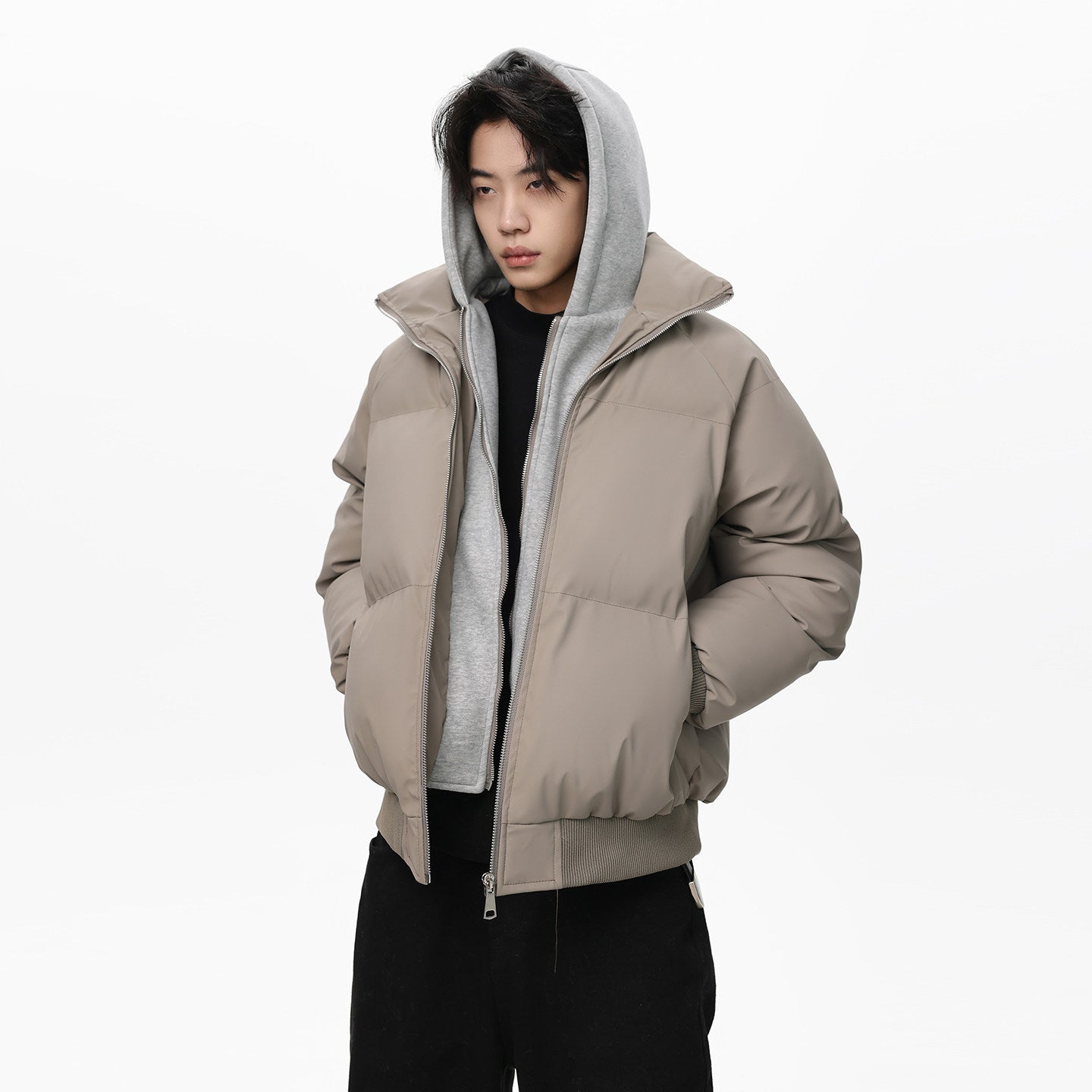 OVERSIZED TWO-IN-ONE STYLE BOMBER JACKET EHW5030