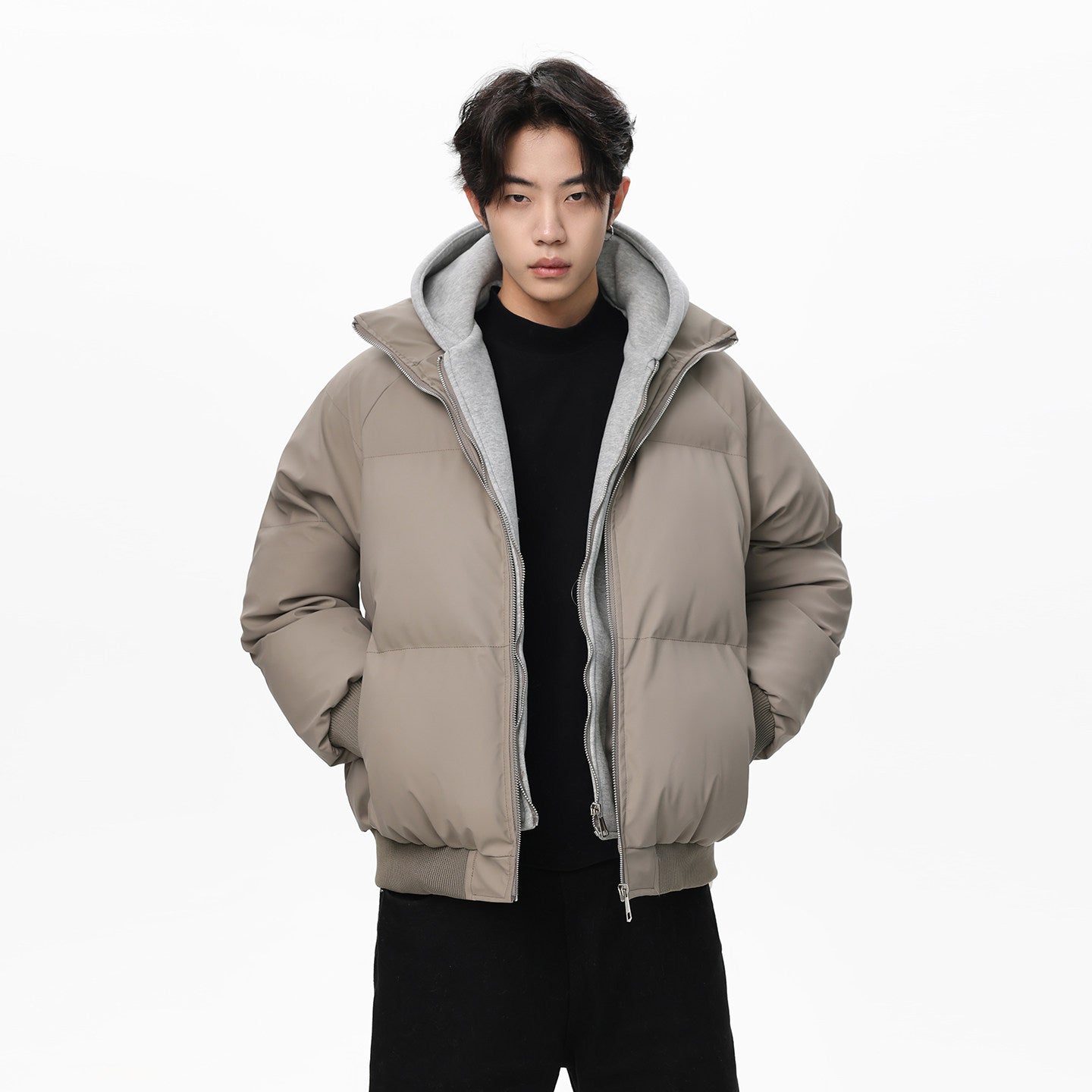 OVERSIZED TWO-IN-ONE STYLE BOMBER JACKET EHW5030