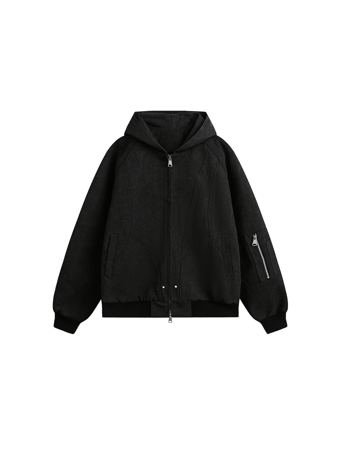 OVERSIZED HOODED BOMBER JACKET EHW5057