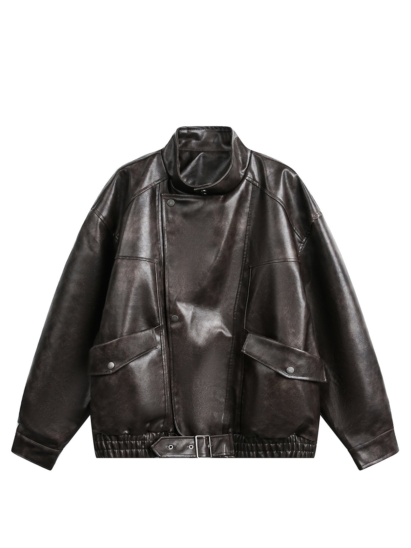 WVINTAGE FAUX LEATHER BOMBER JACKET EHW5046