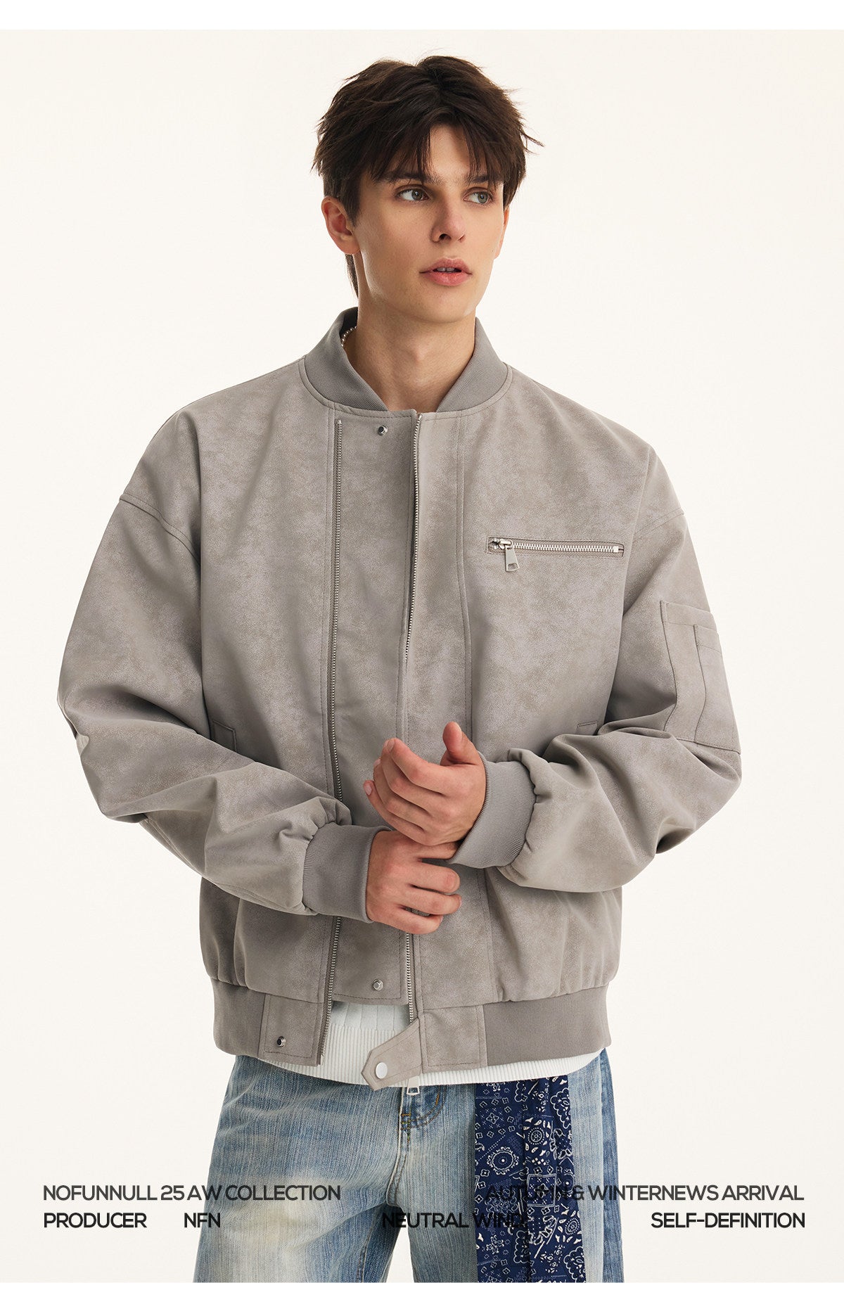 SUEDE BOMBER JACKET EHW5059