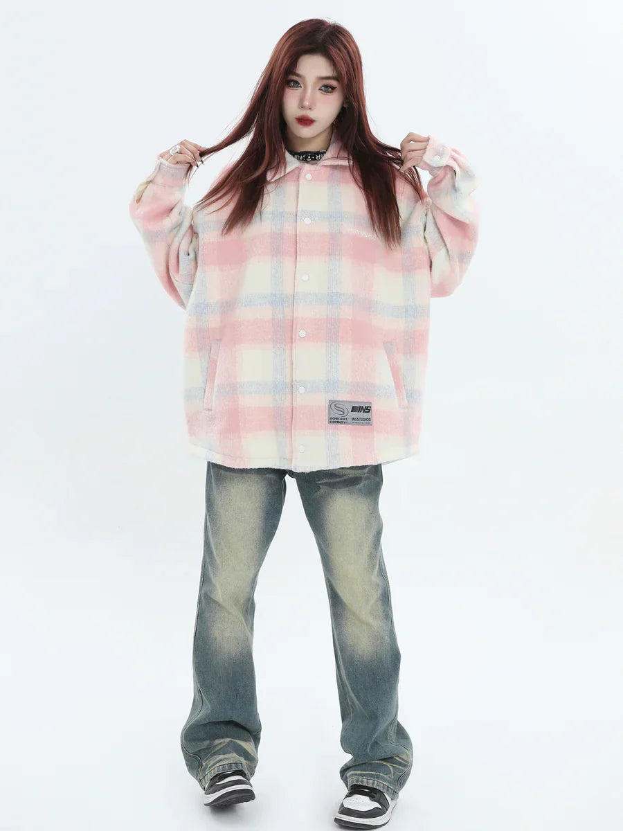 [INSstudios] LOGO LOOSE LAPEL JACKET ST1239