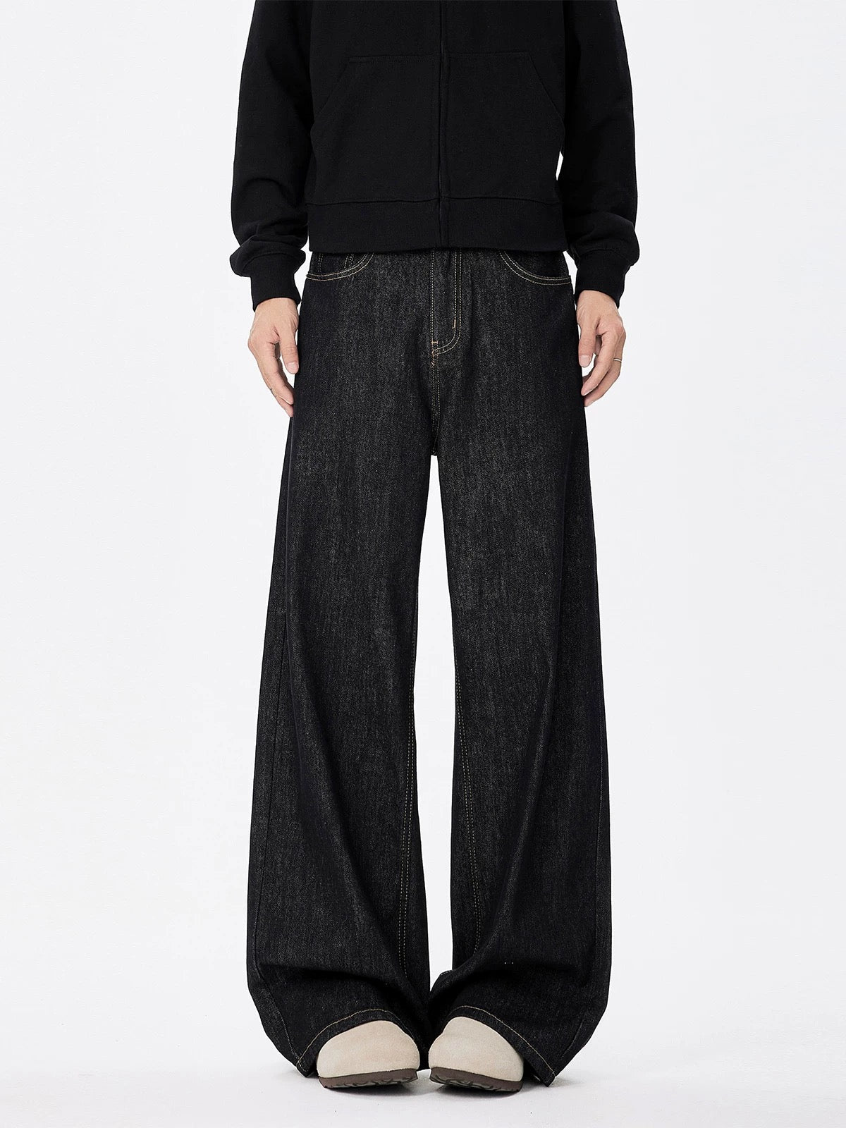 [FLAT ROOM] CLEANFIT STACKED WIDE LEG JEANS st5013