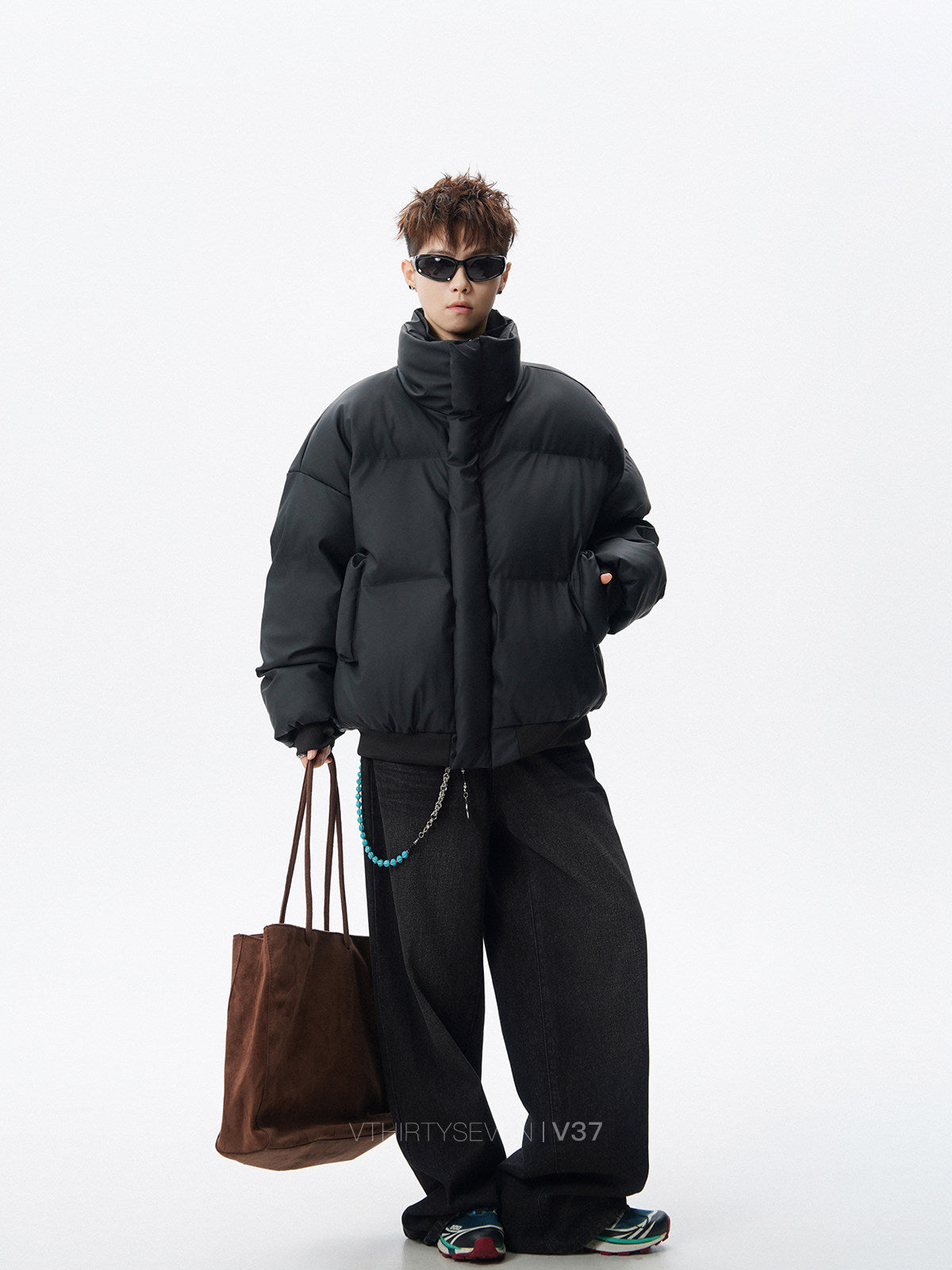 Oversized Jacket - Streetwear Two-in-One Outfit EHW5025