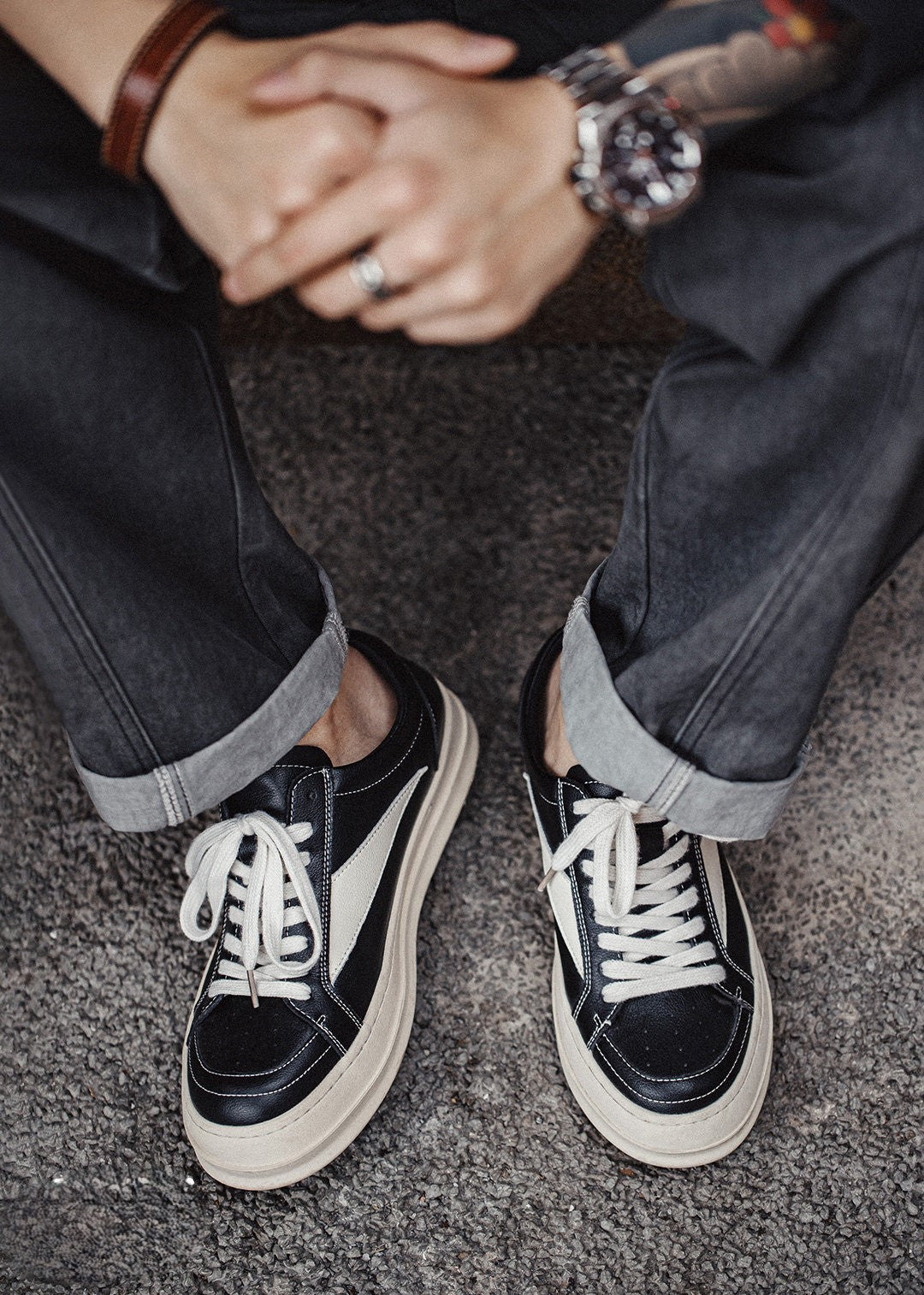 스트릿웨어 레트로 빈티지 느낌 캐주얼 스니커즈 EHX6002