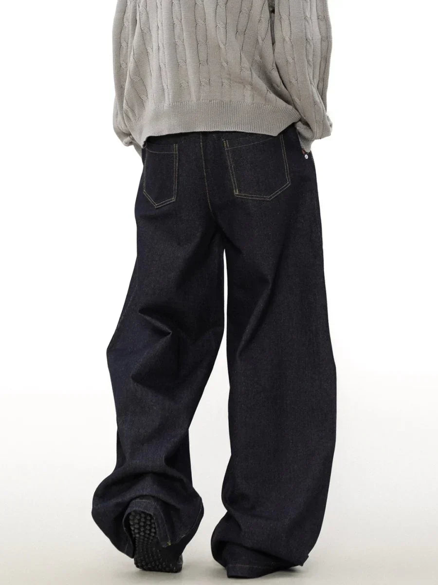 [매드위치] 와이드 레그 루즈핏 진 ST1050