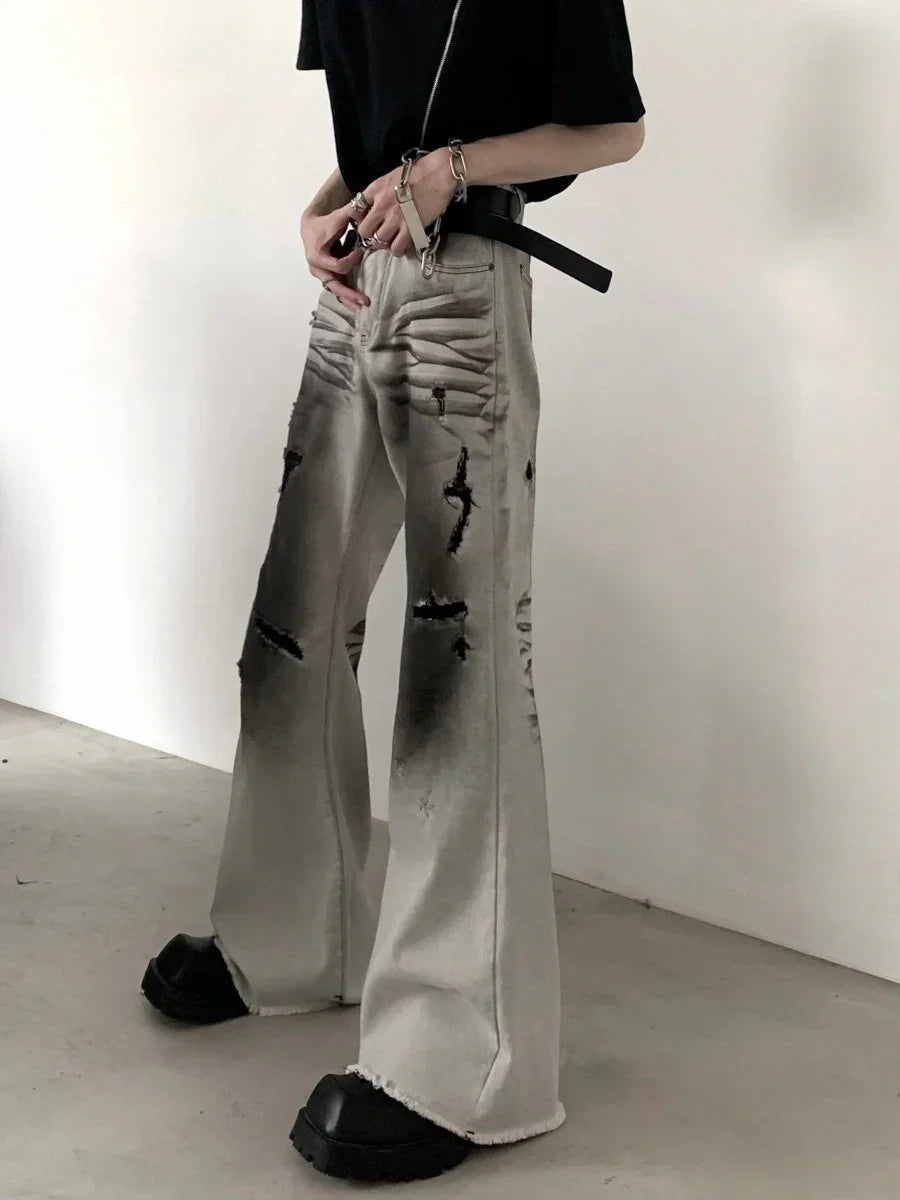 [AUTUMNWIND] 블랙 앤 화이트 진 ST952 