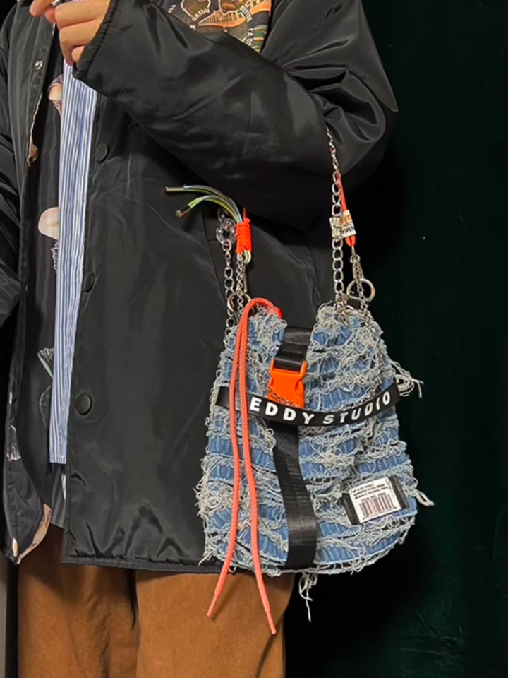 데님 미니 휴대폰 가방 st1784