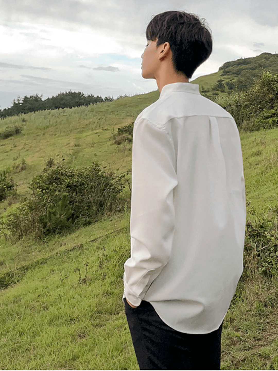 [MRCYC] Loose Silky Shirt st1221