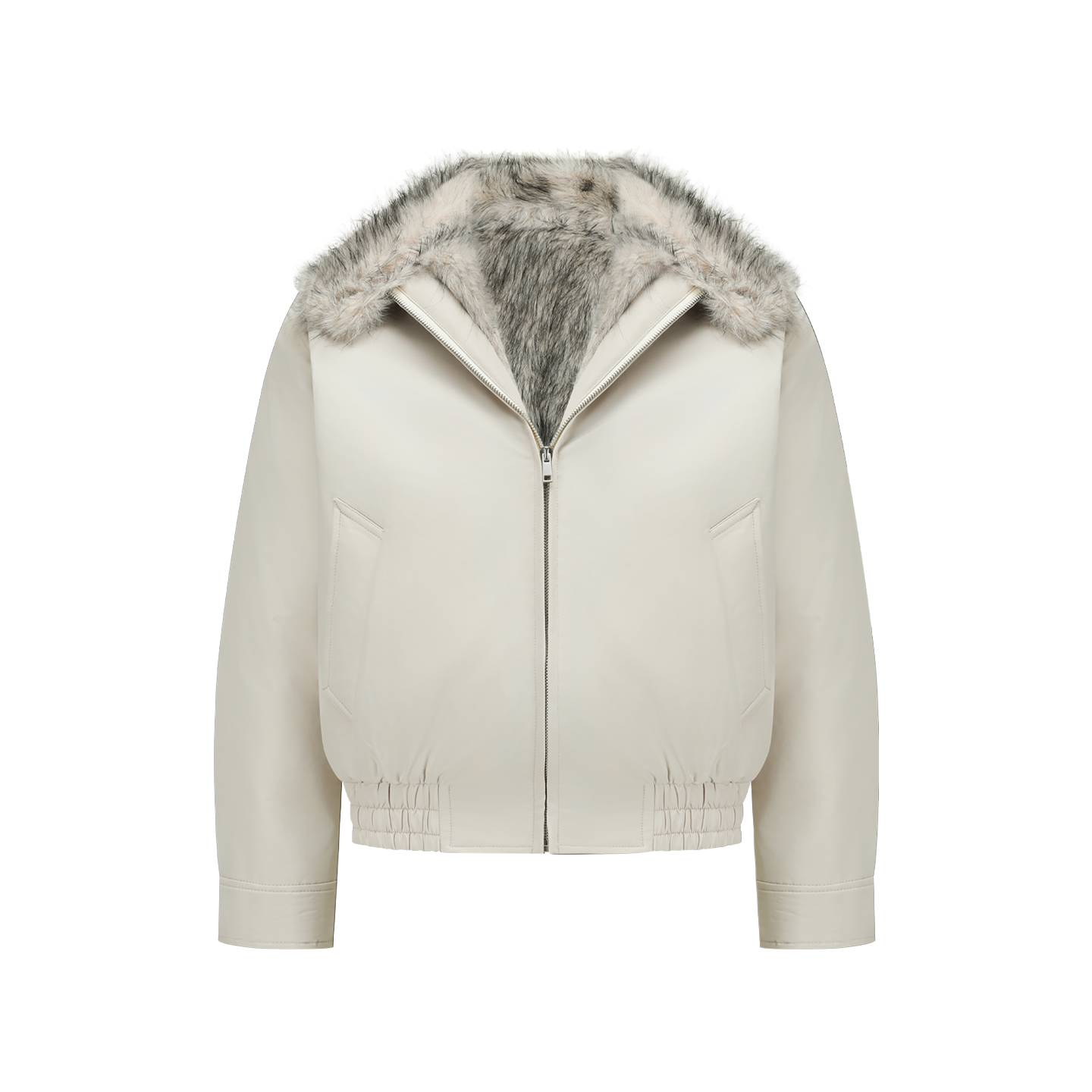 울프 킹 퍼 칼라 해링턴 재킷 EHW5002 