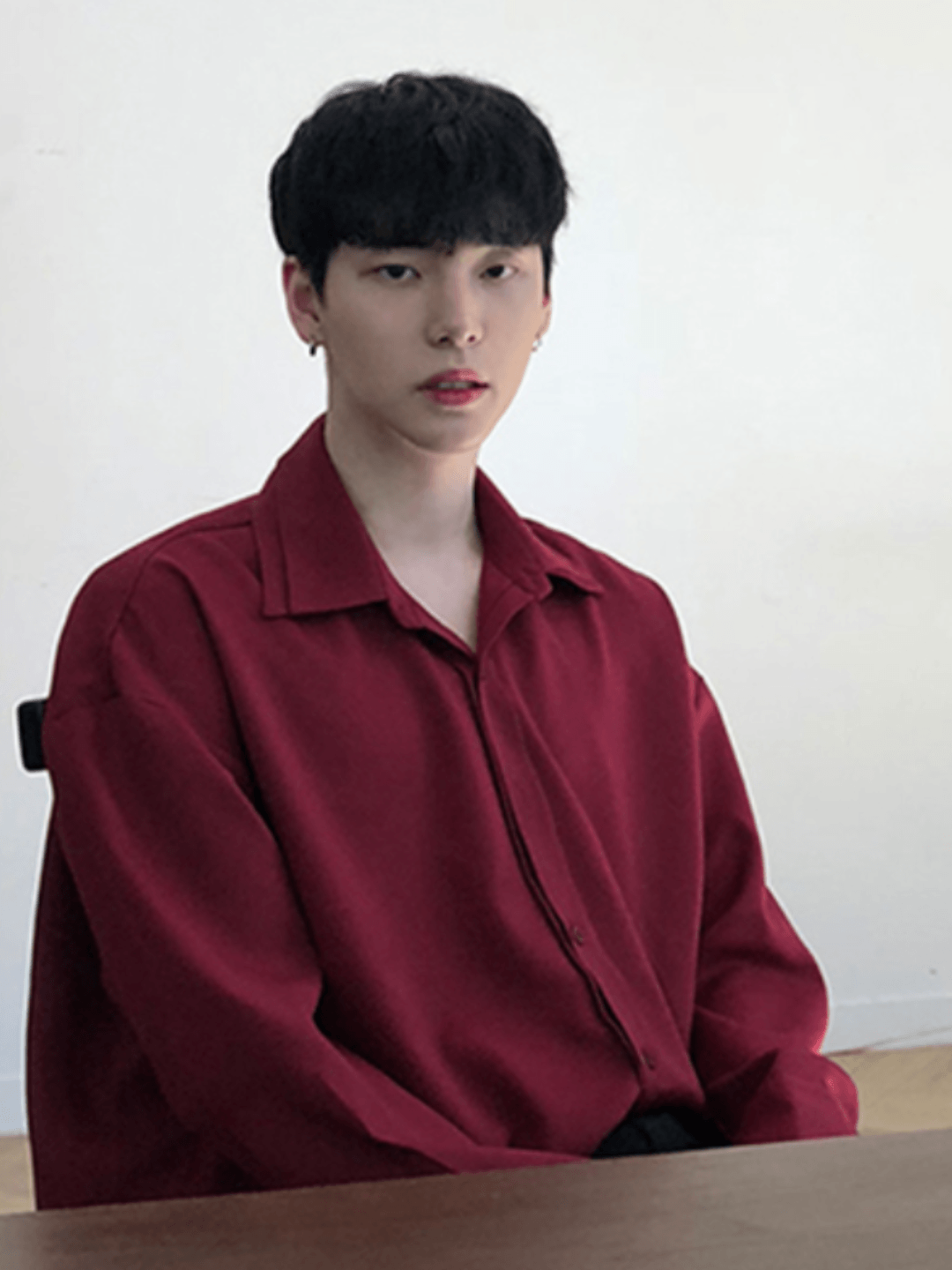 [DAVID&ME] Handsome Ice Silk Shirt st1197