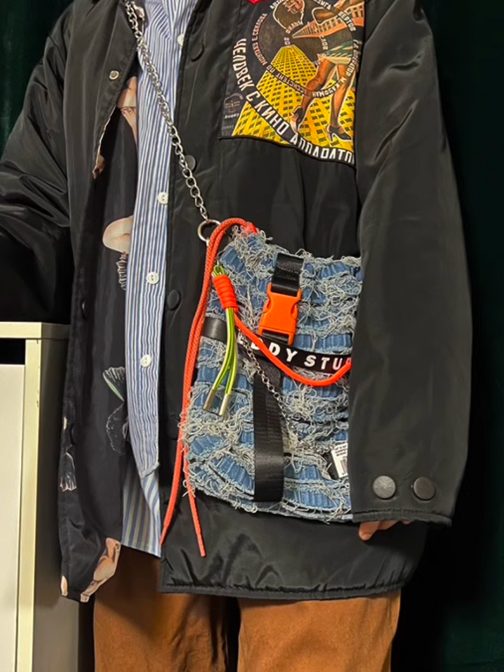 데님 미니 휴대폰 가방 st1784