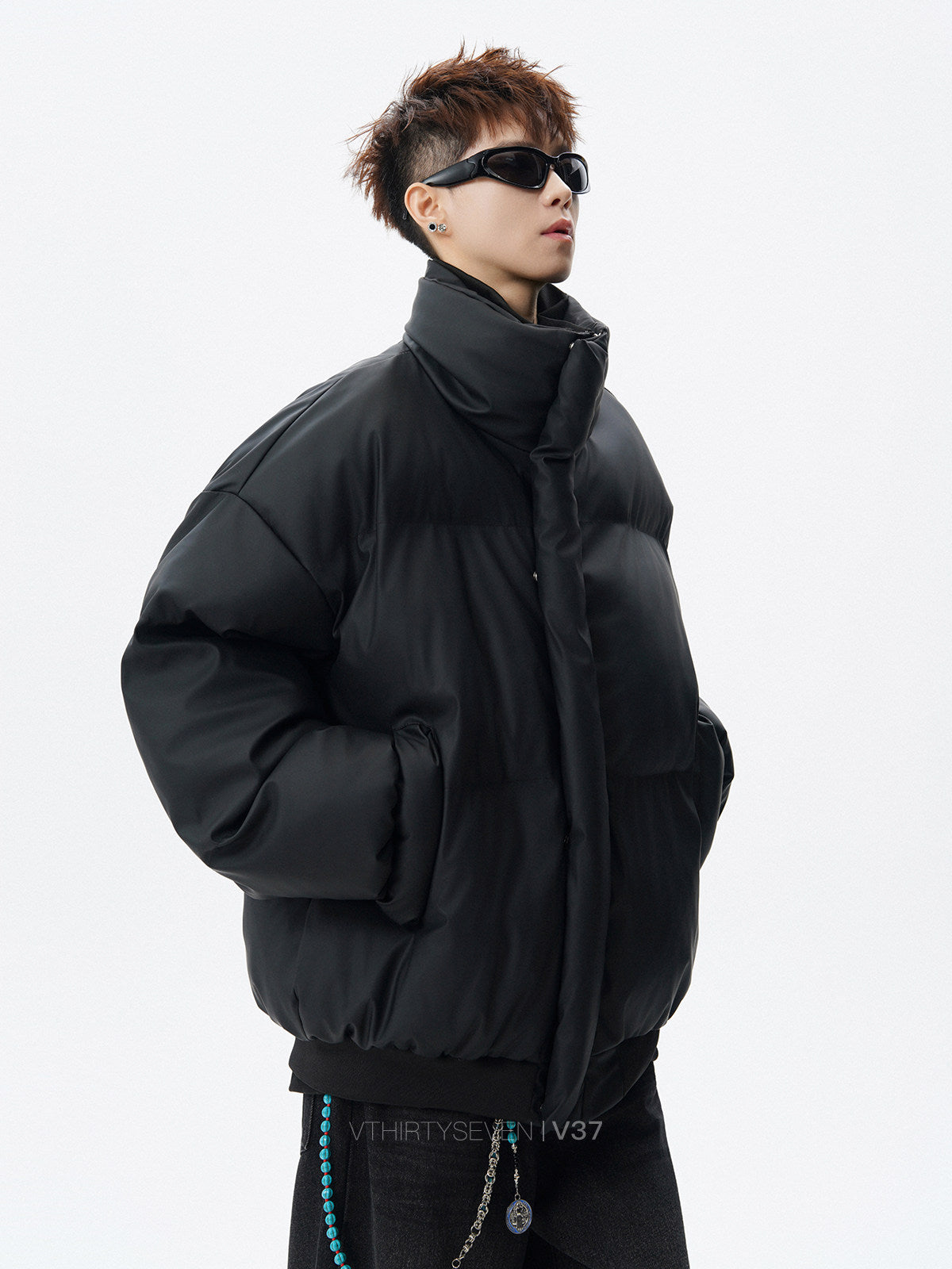 Oversized Jacket - Streetwear Two-in-One Outfit EHW5025