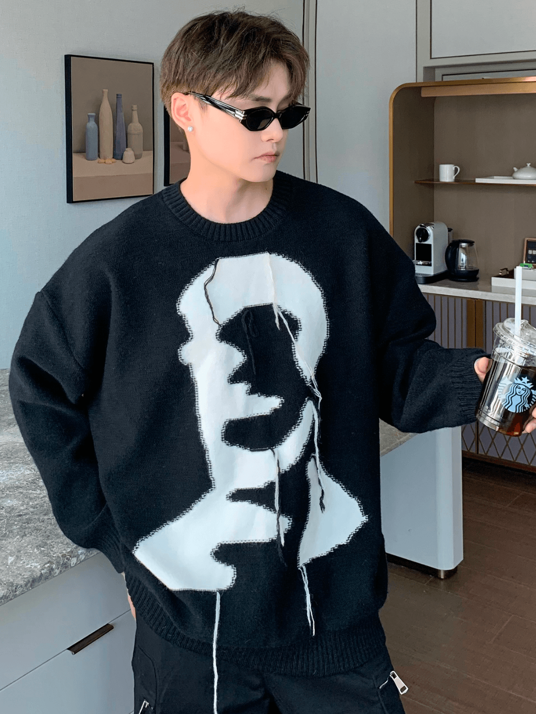 [CUIBUJU] 고급 라운드넥 스웨터 st1550 