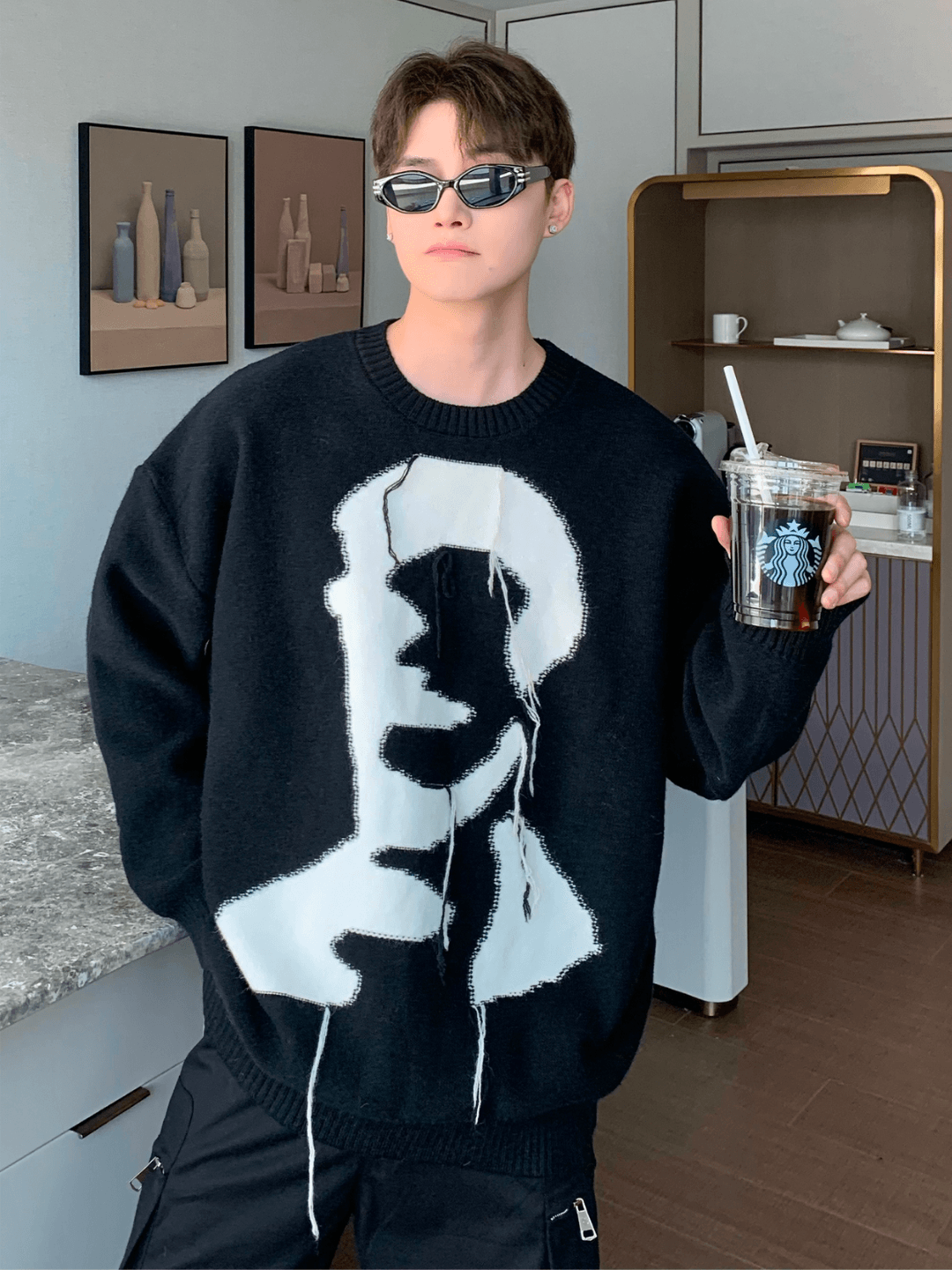 [CUIBUJU] 고급 라운드넥 스웨터 st1550 