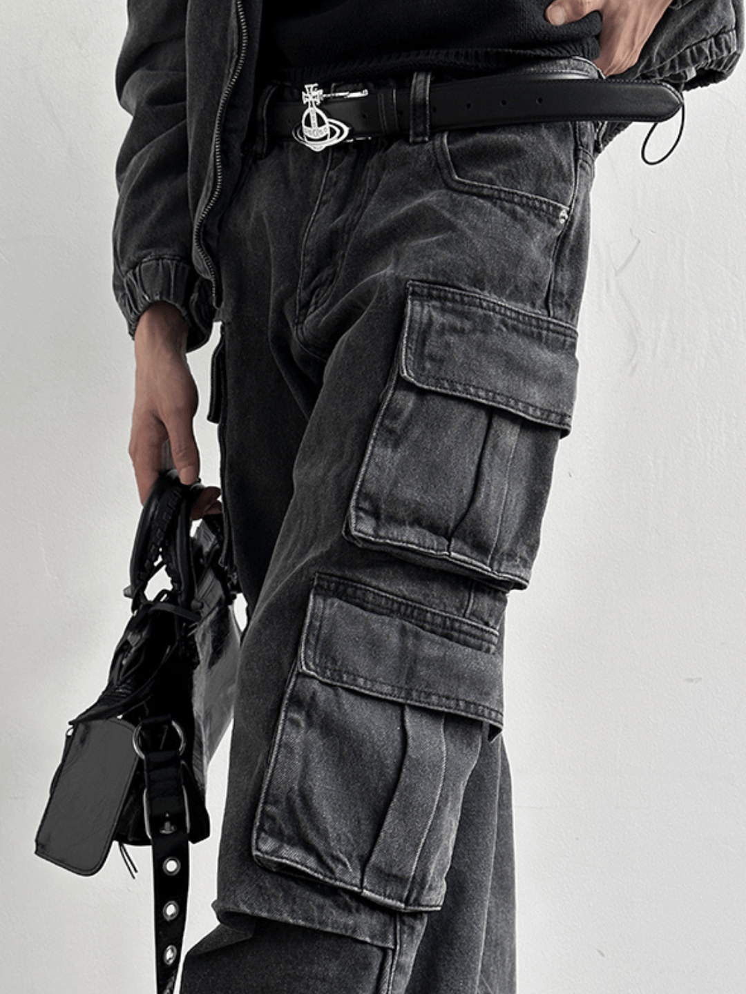 [GENESISBOY] Heavy Wash Multi-Pocket Jeans st1983