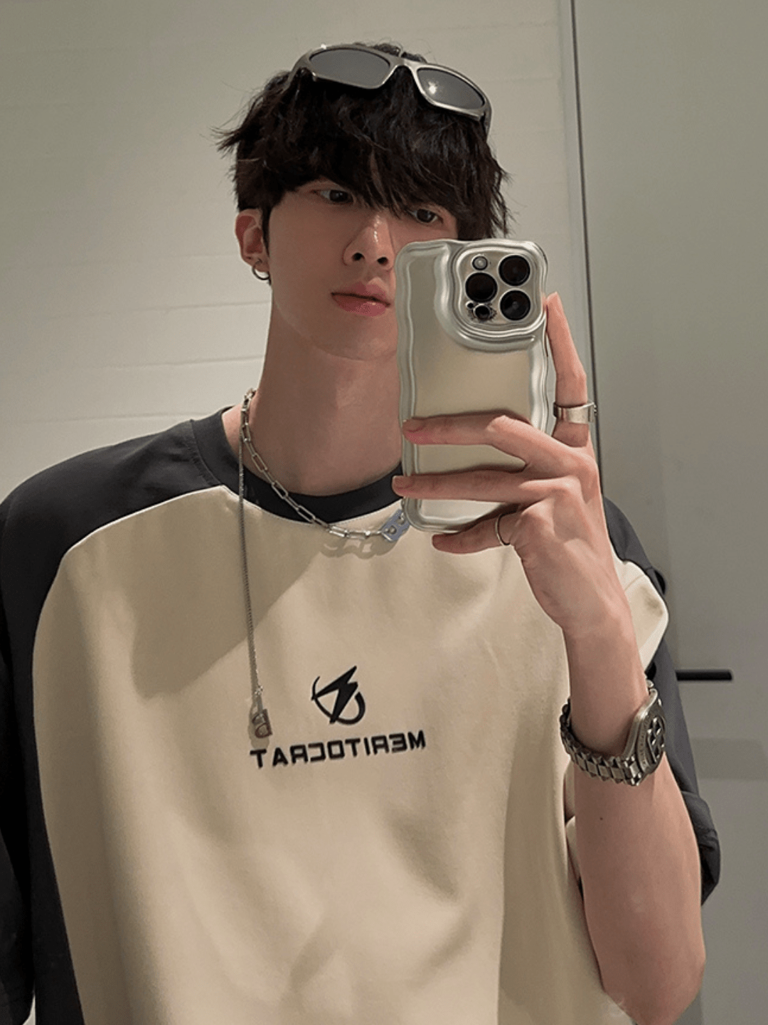 [JH HOMME] loose summer half-sleeve design t-shirt st2258