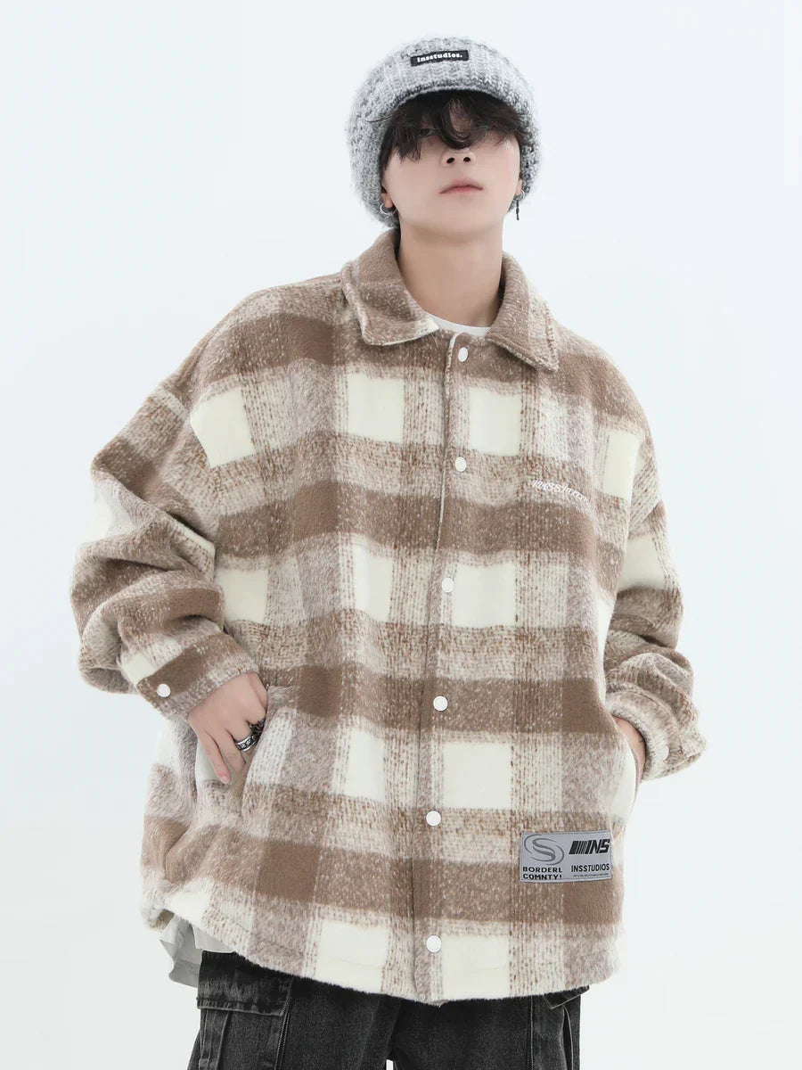 [INSstudios] LOGO LOOSE LAPEL JACKET ST1239