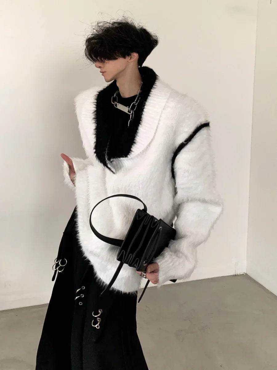 [가을바람] 디자인 루즈핏 브이넥 니트 스웨터 ST613 