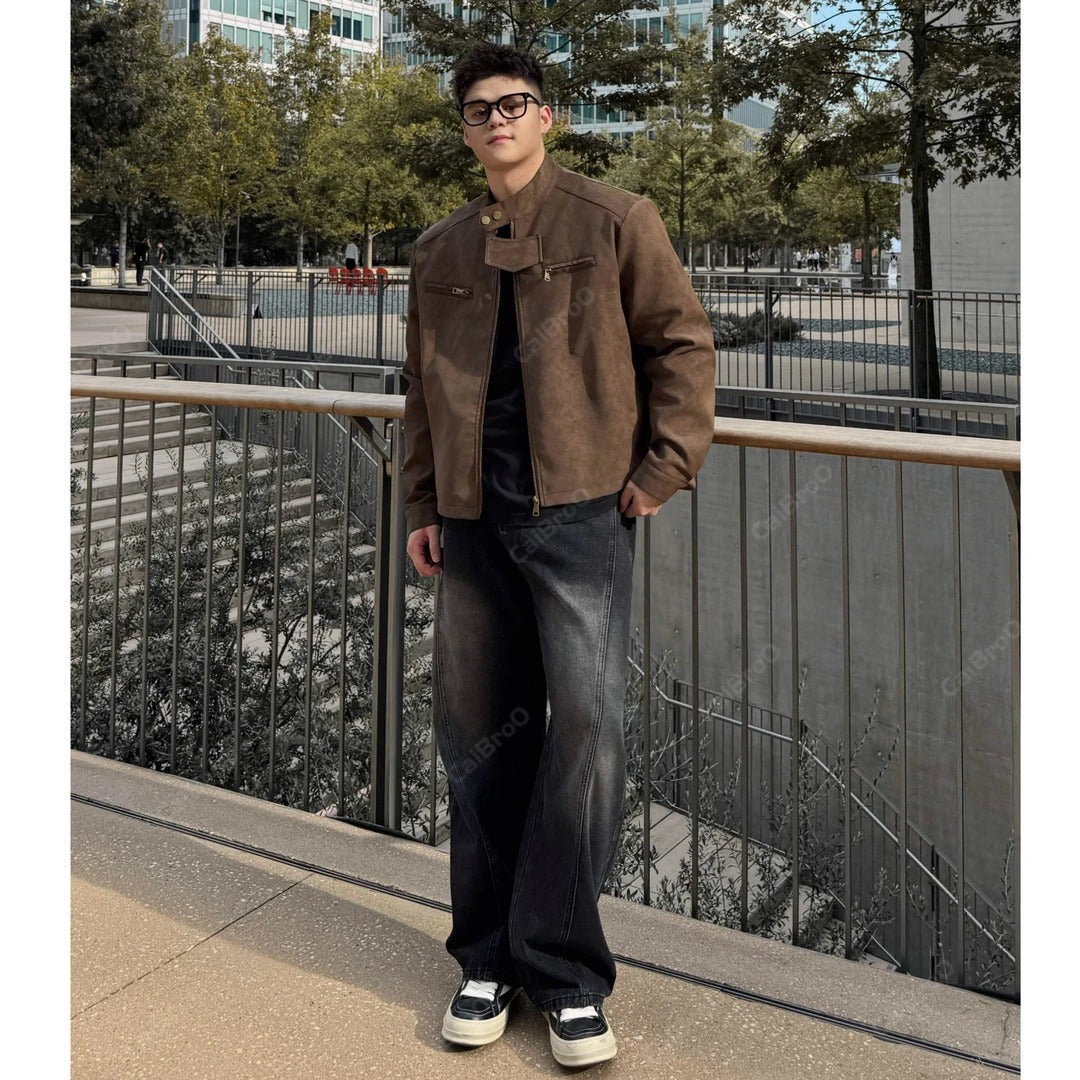 RETRO SUEDE MOTO JACKET EHW5055