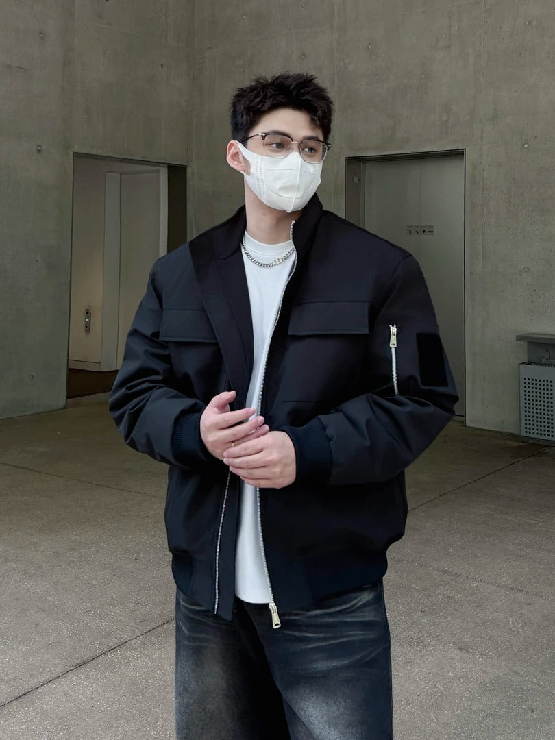 STREETWEAR OVERSIZED BOMBER JACKET EHW5056