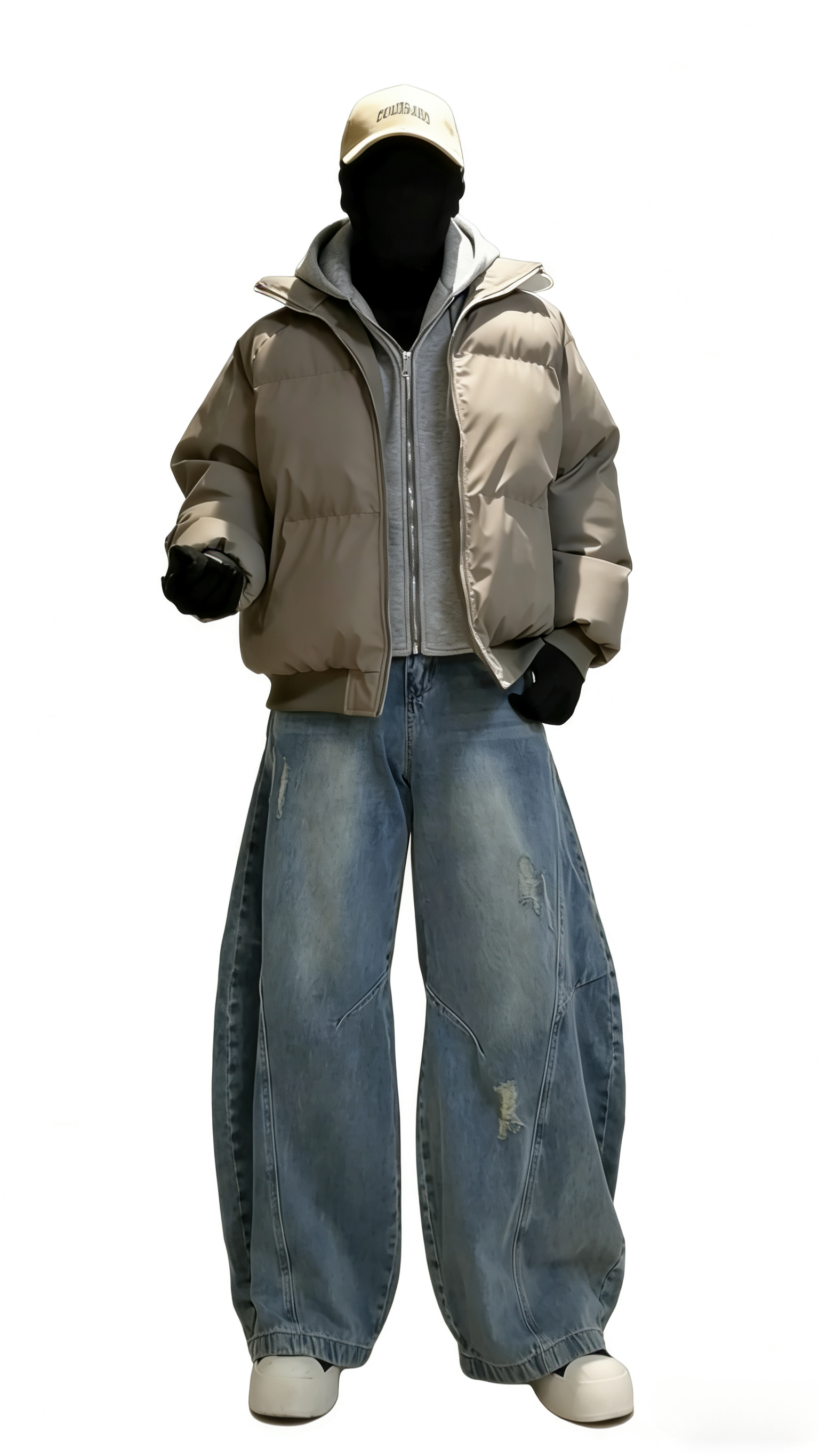 OVERSIZED TWO-IN-ONE STYLE BOMBER JACKET EHW5030