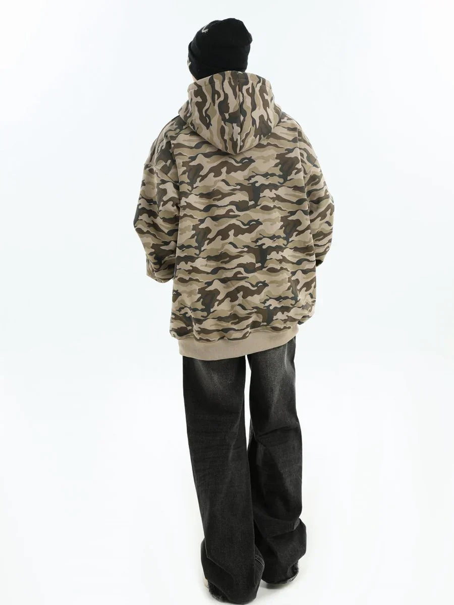 [INSstudios] FULL PRINT CAMOUFLAGE JACKET ST1251