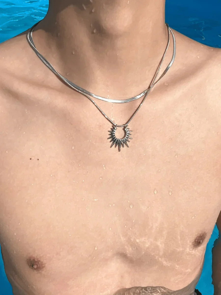 스틸 럭셔리 목걸이 ST1070