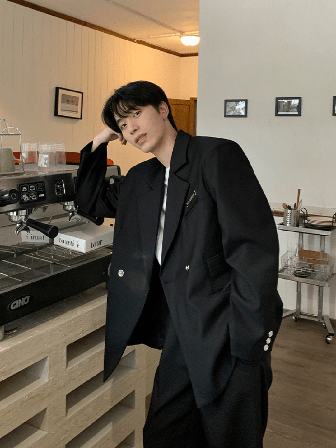 [ONELYC1NS] Koreanischer lockerer Anzug st2005