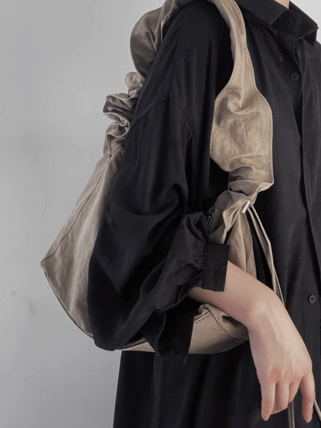 design drawstring dual-use shoulder crossbody bag st1637